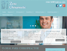 Tablet Screenshot of floralparkchiropractor.com